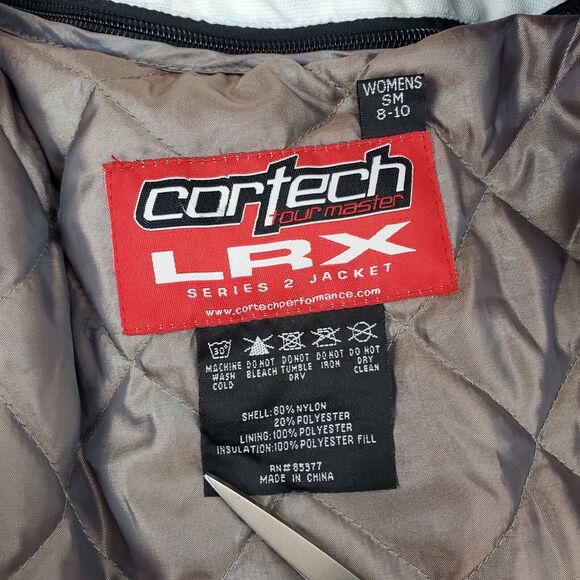 CORTECH LRX Jacket Womens Small White Gray Full Zip Motorcycle Quilted Liner - Picture 5 of 13